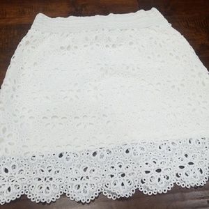 White  mini skirt! New
